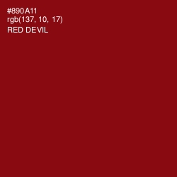 #890A11 - Red Devil Color Image
